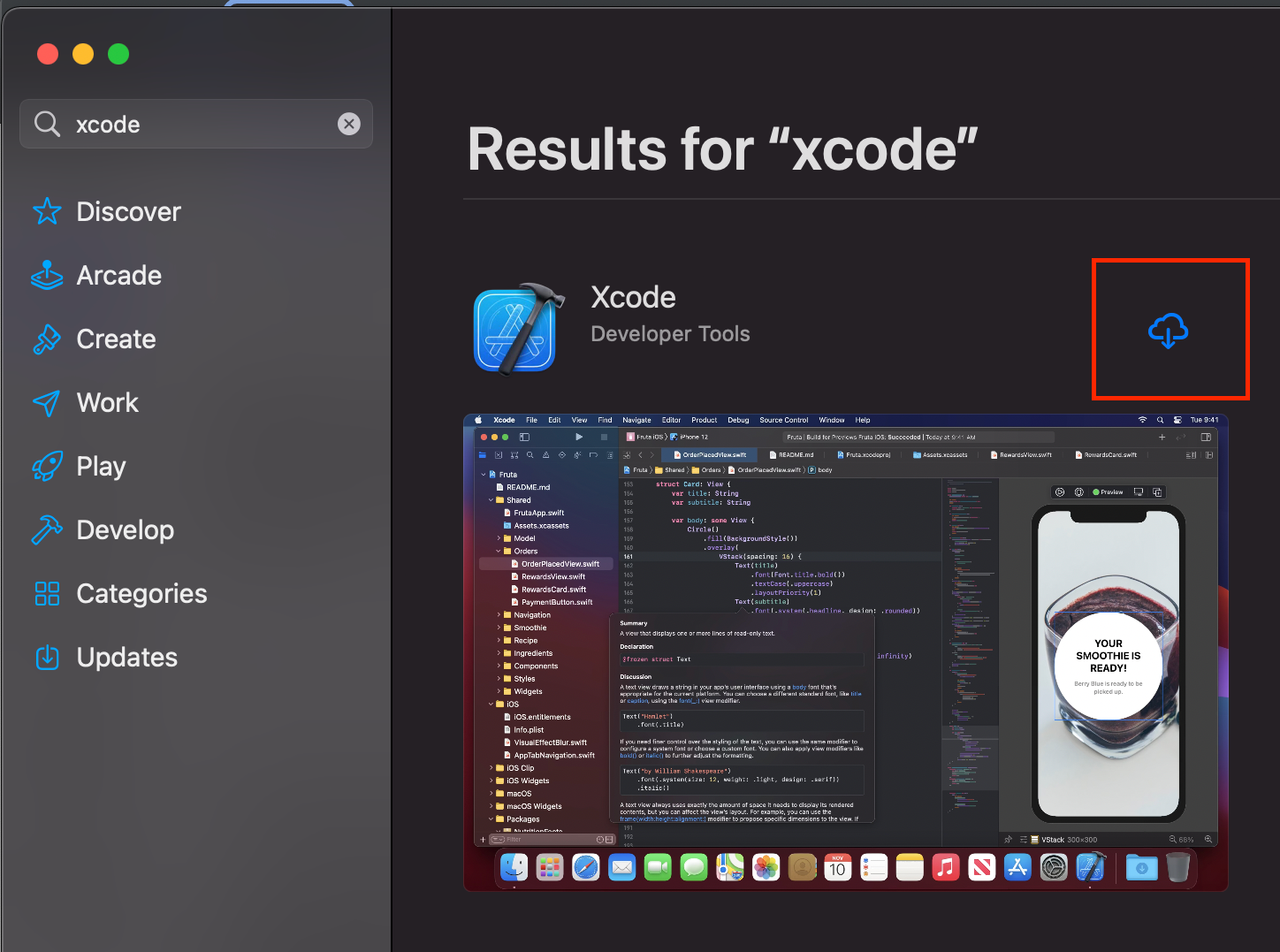Downloading Xcode from Apple App Store