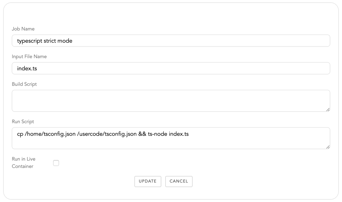 Step 3b - Configure the Docker Job with a Job Name, Input File Name, and Run Script