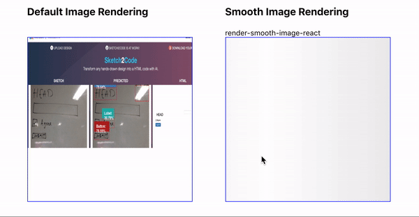 Default Image Rendering vs Smooth Image Rendering using render-smooth-image-react