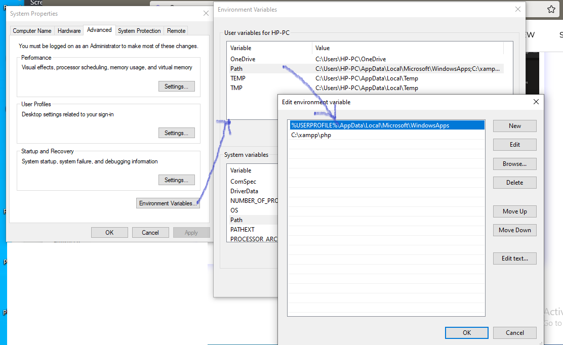 How to add an application path to system environment variables