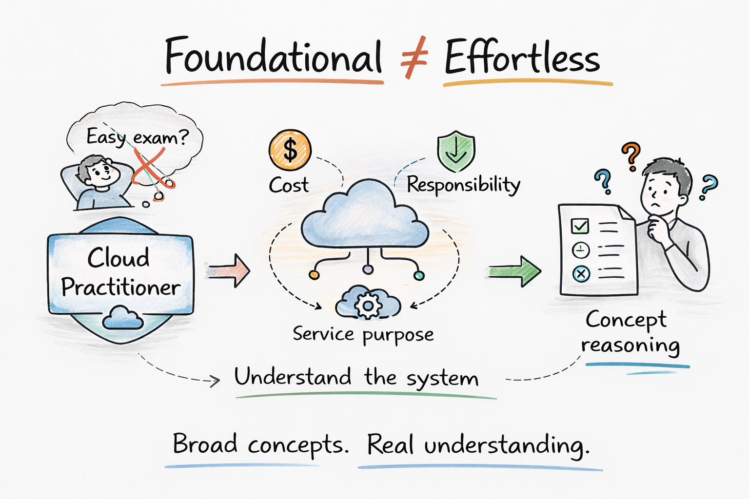 Common mistakes to avoid during the AWS Cloud Practitioner exam