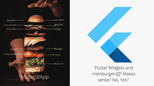 Flutter widgets as a hamburger 😂