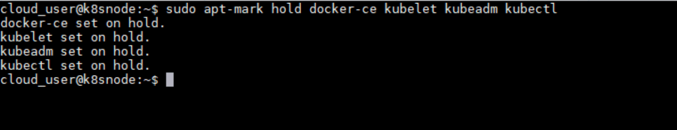 apt-mark hold package command