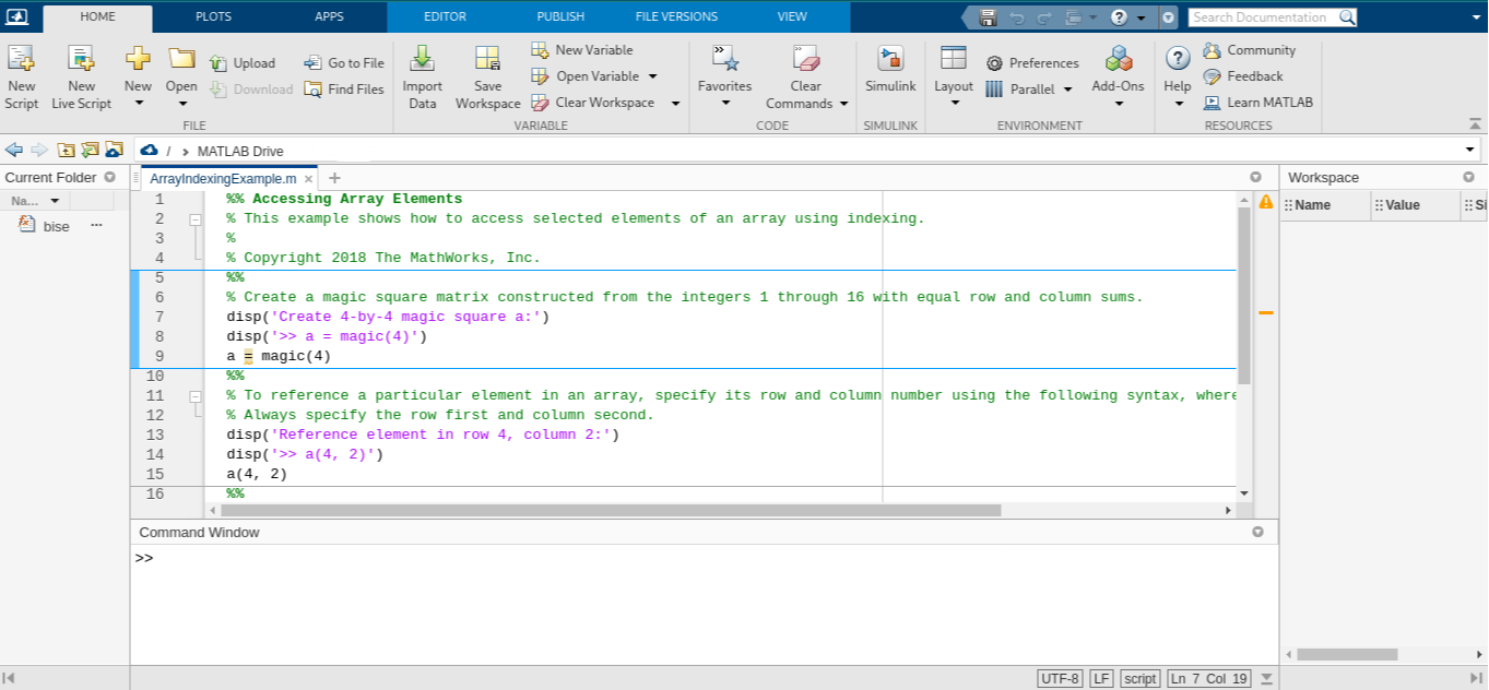 MATLAB interface