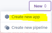 Create a new app on Heroku