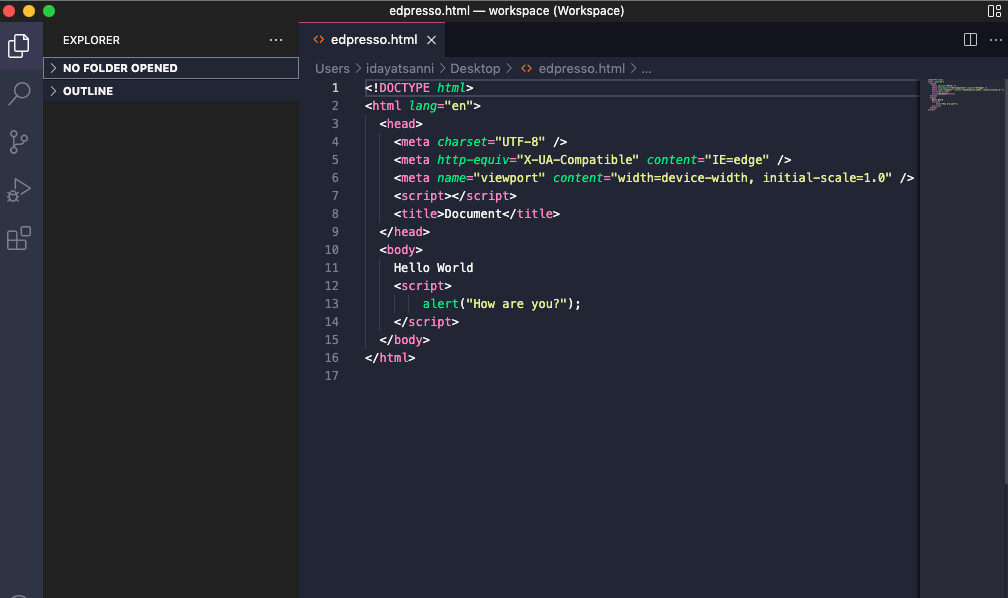 How to use JavaScript in an HTML document
