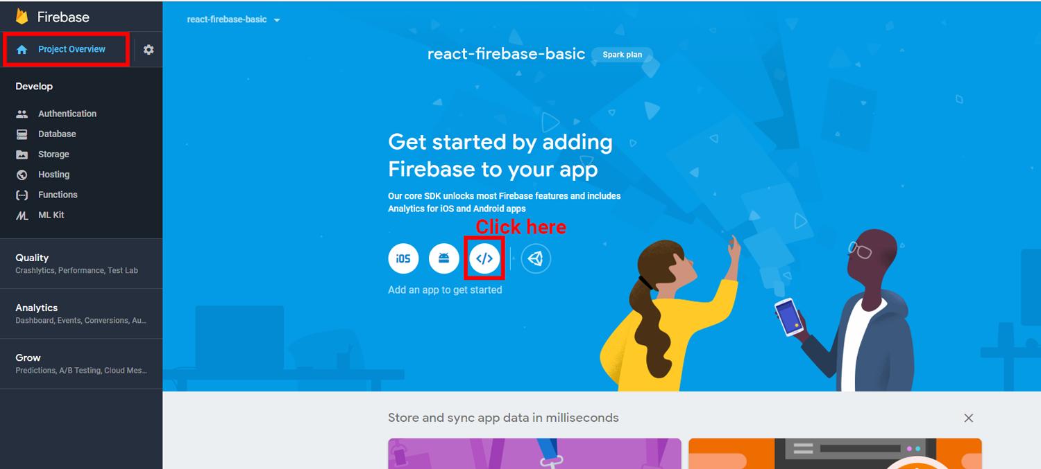 Firebase as simple database to React app