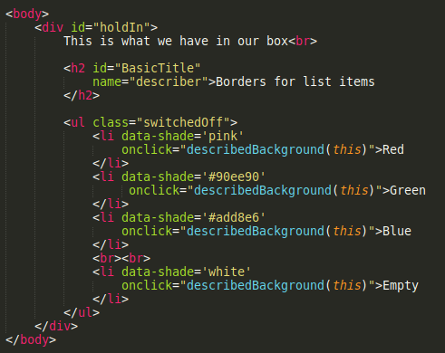 Smallest HTML which can demo the Code