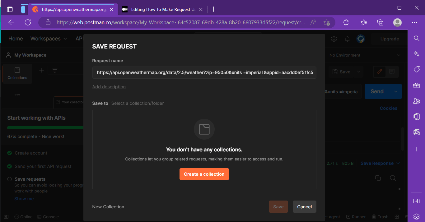 How to make a request using Postman