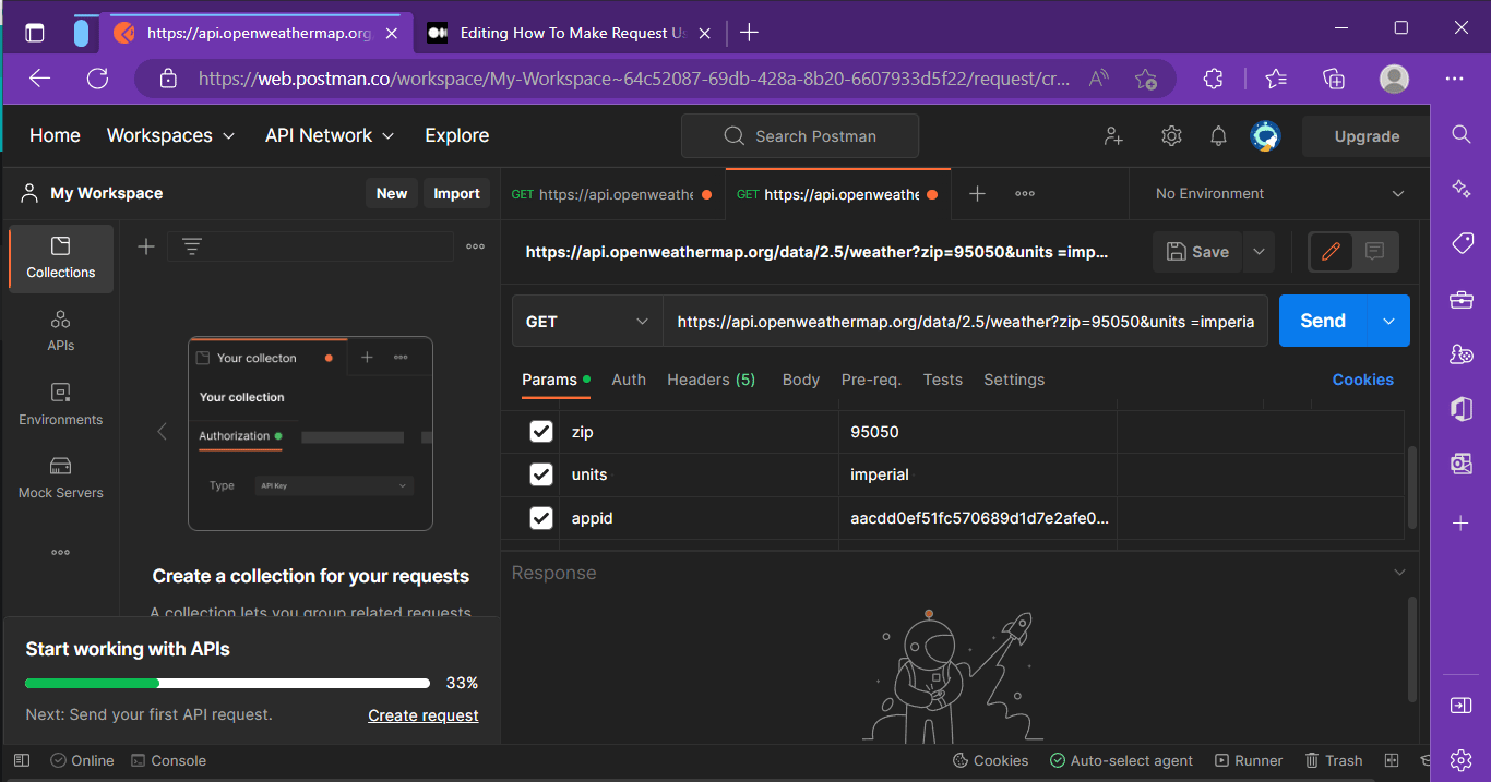 How to make a request using Postman