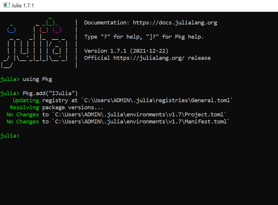 Image while installing.