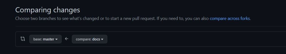 How to compare a branch in GitHub