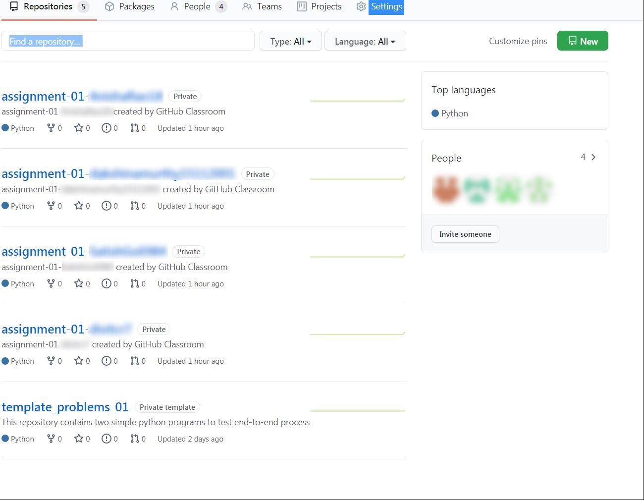 What are GitHub classroom auto-grading test cases?