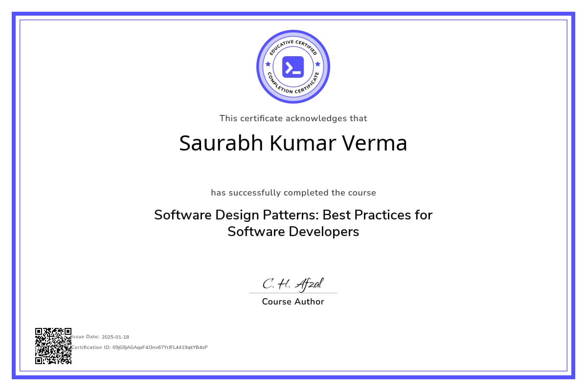 Course Certificate