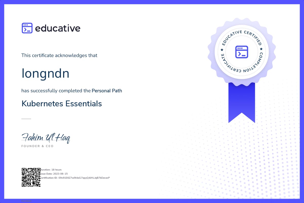 Personalized Path Certificate