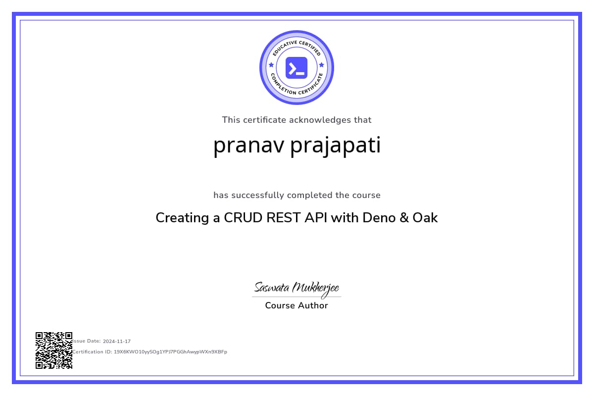 Personalized Path Certificate
