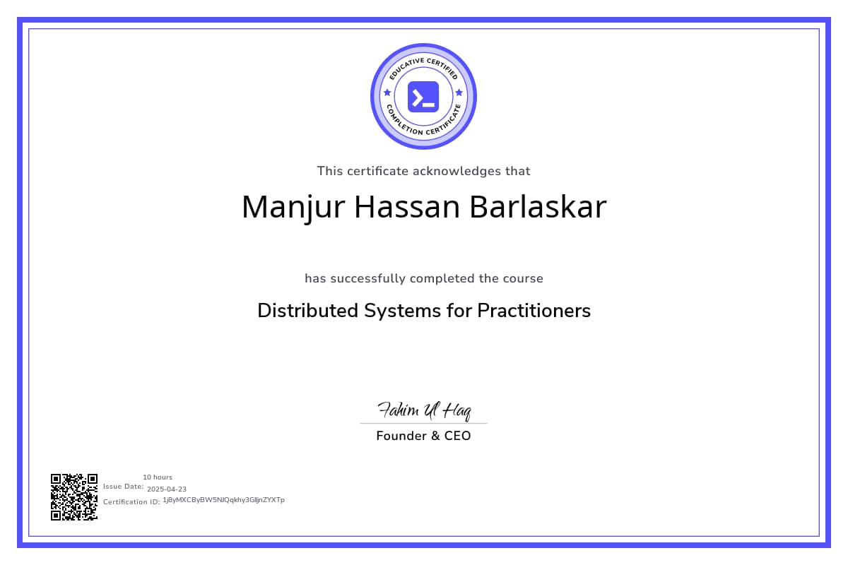 Course Certificate