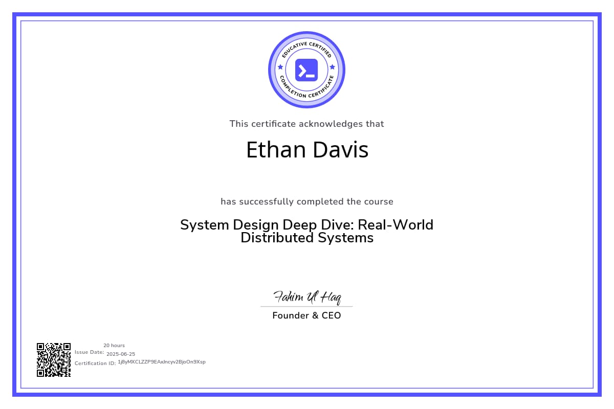 Course Certificate
