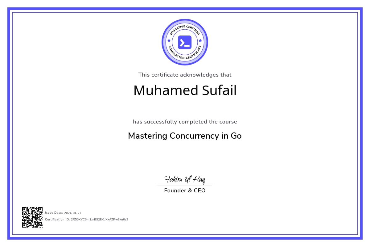 Course Certificate