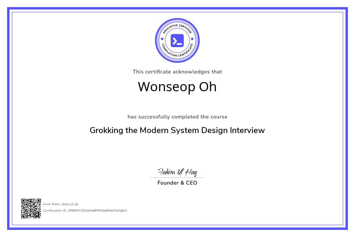 Course Certificate