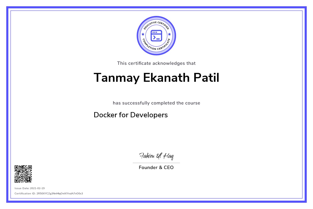 Personalized Path Certificate
