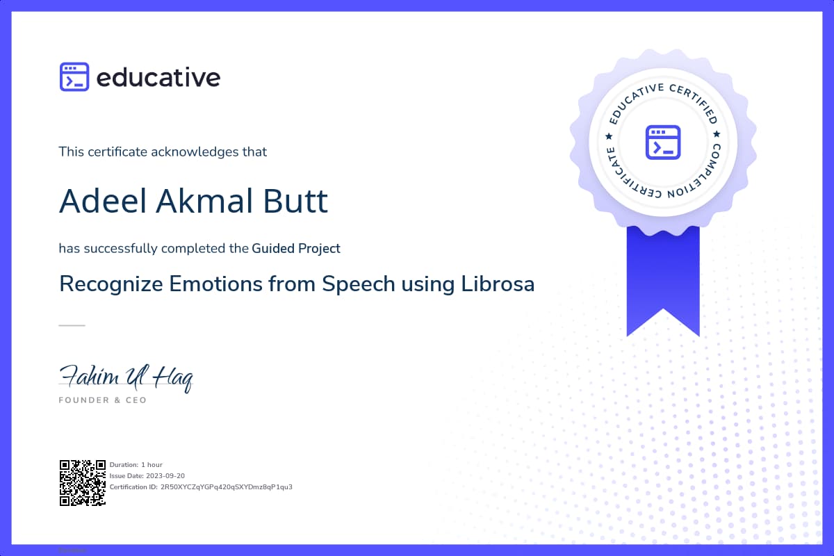 Project Certificate
