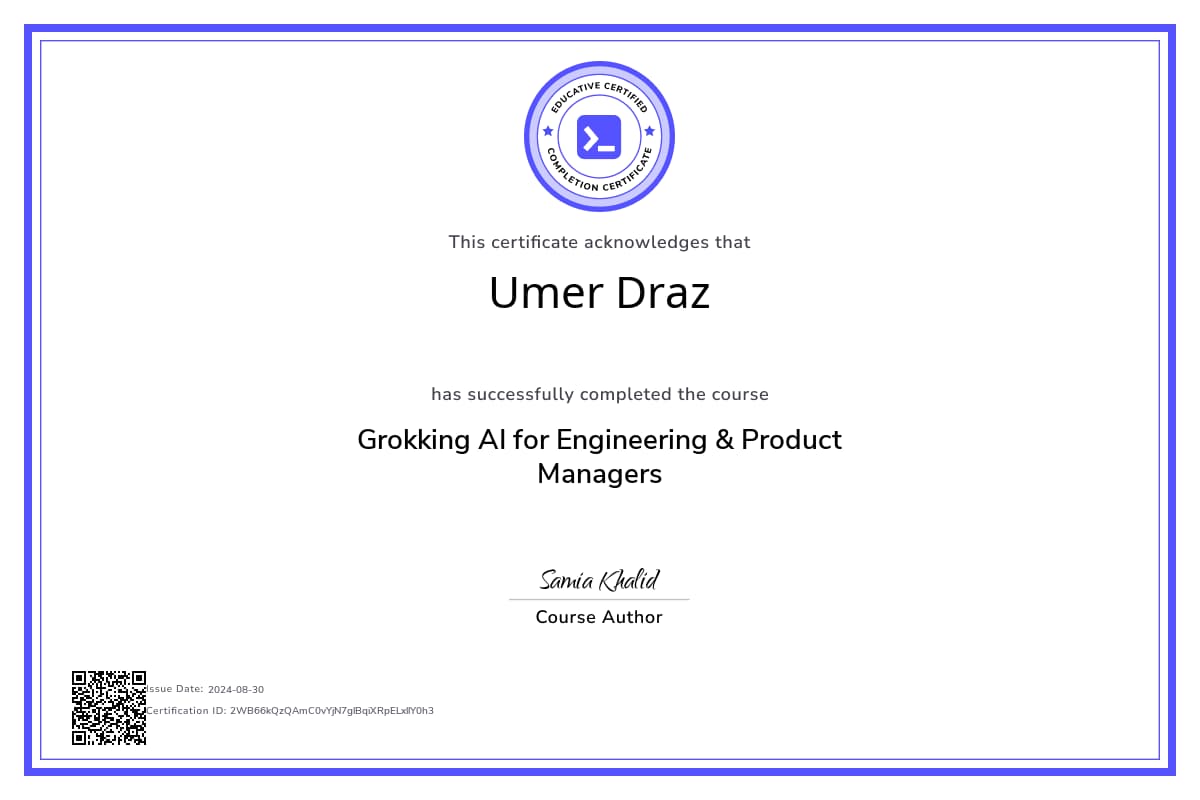 Course Certificate