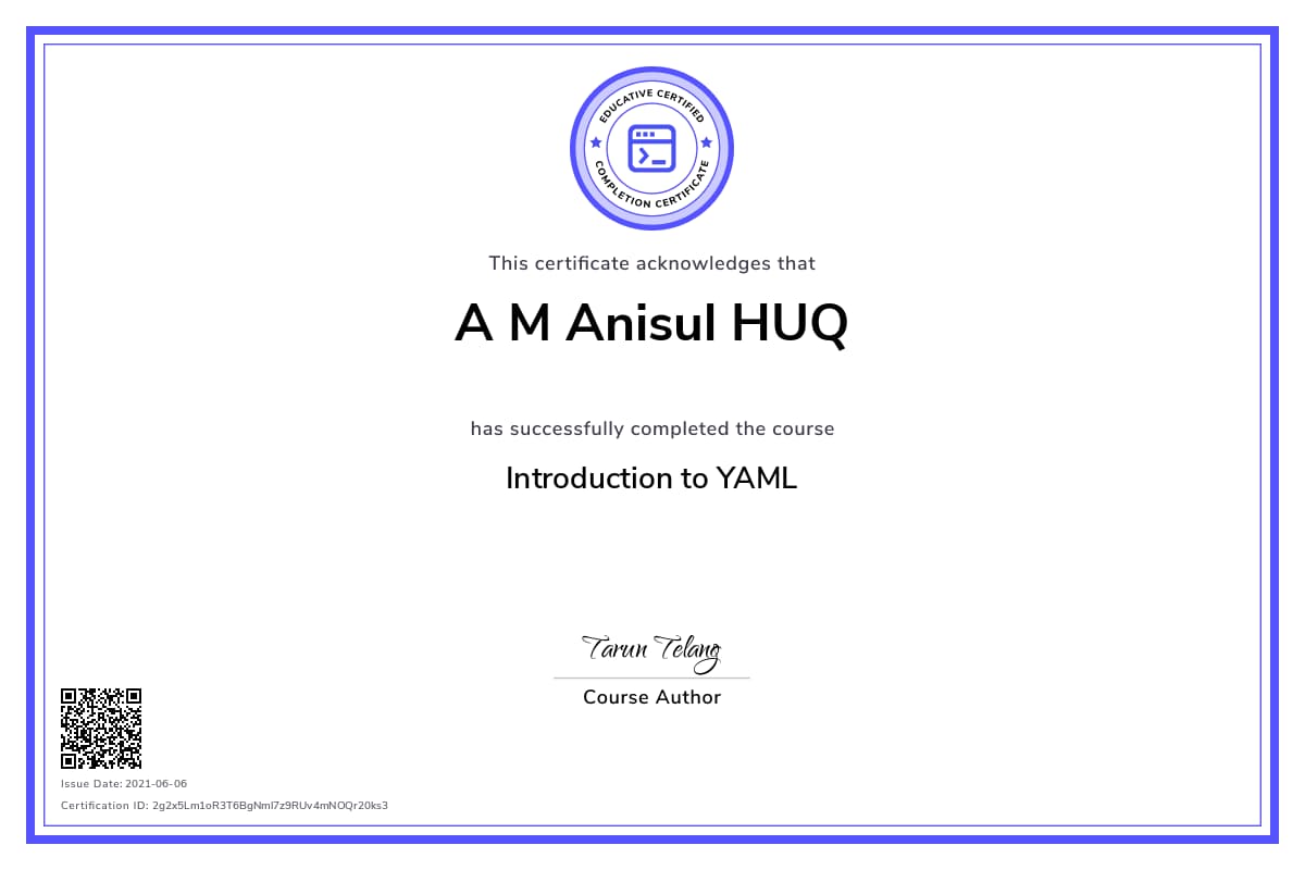 Personalized Path Certificate
