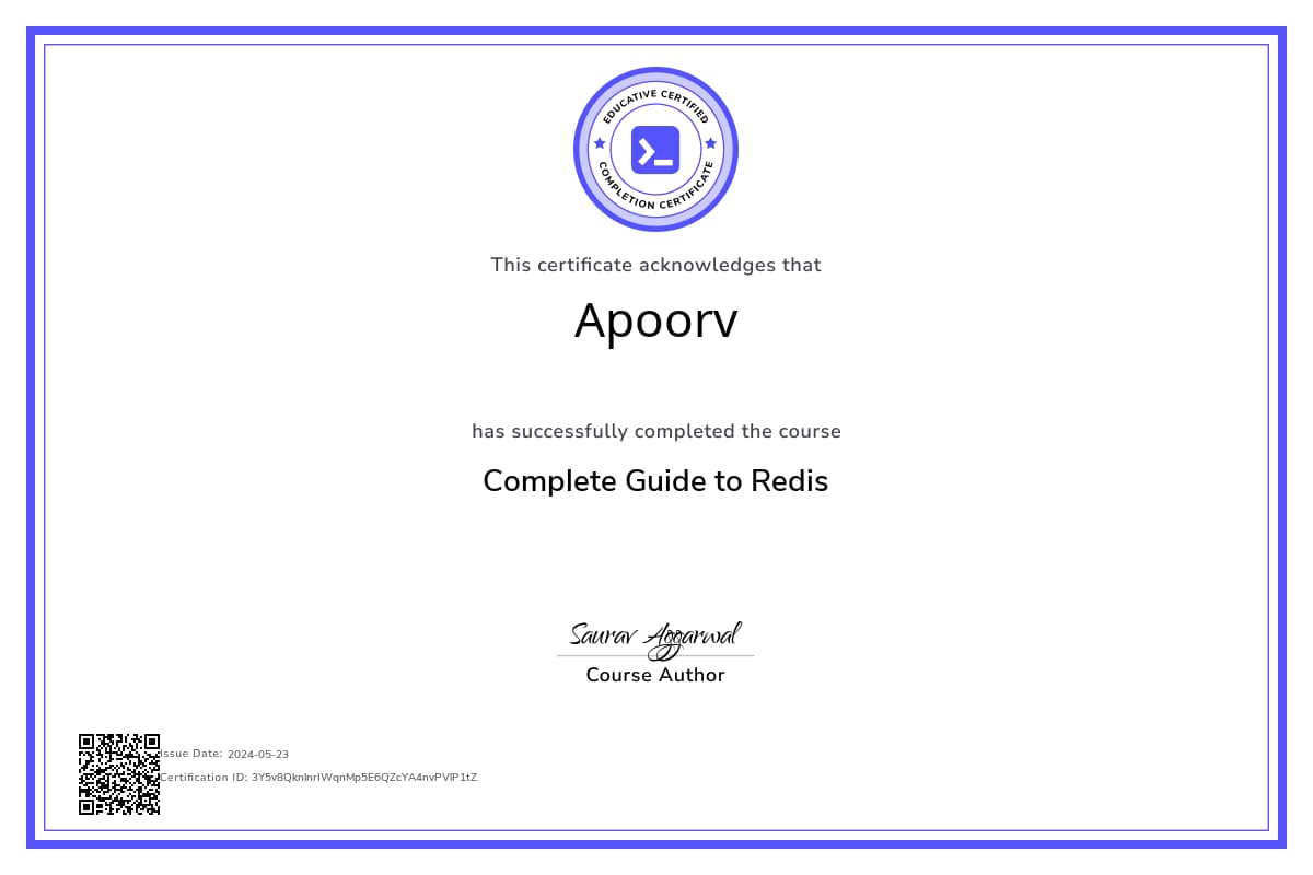 Course Certificate