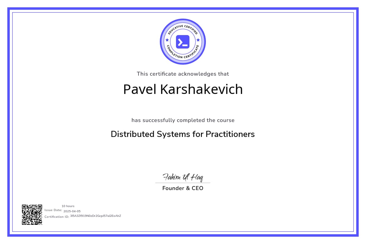 Course Certificate