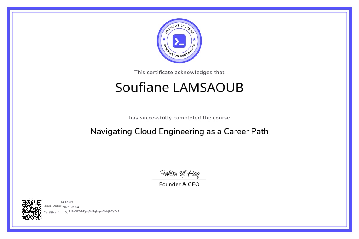 Course Certificate