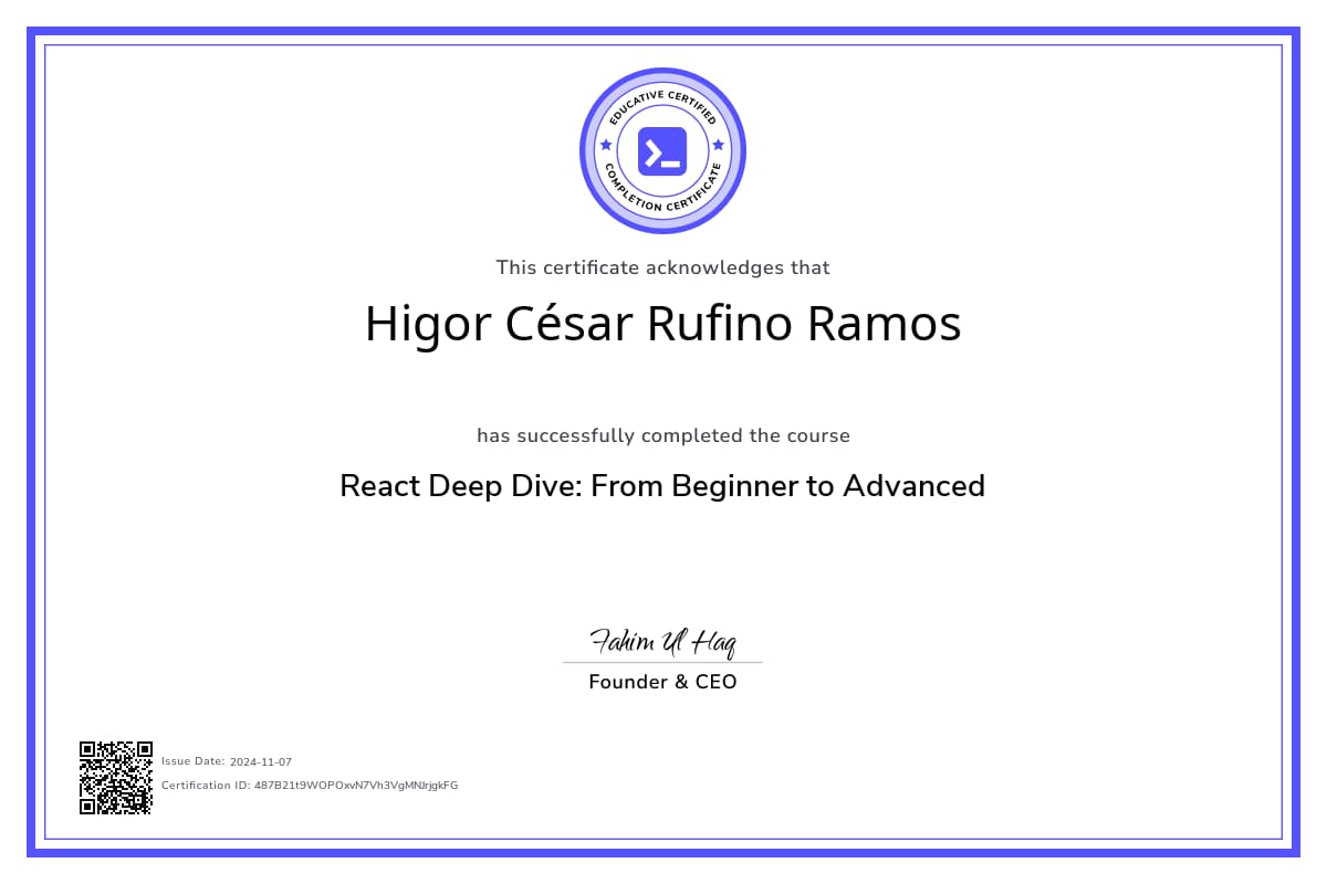 Course Certificate