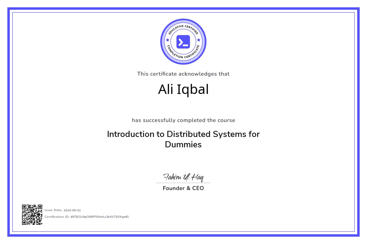 Course Certificate