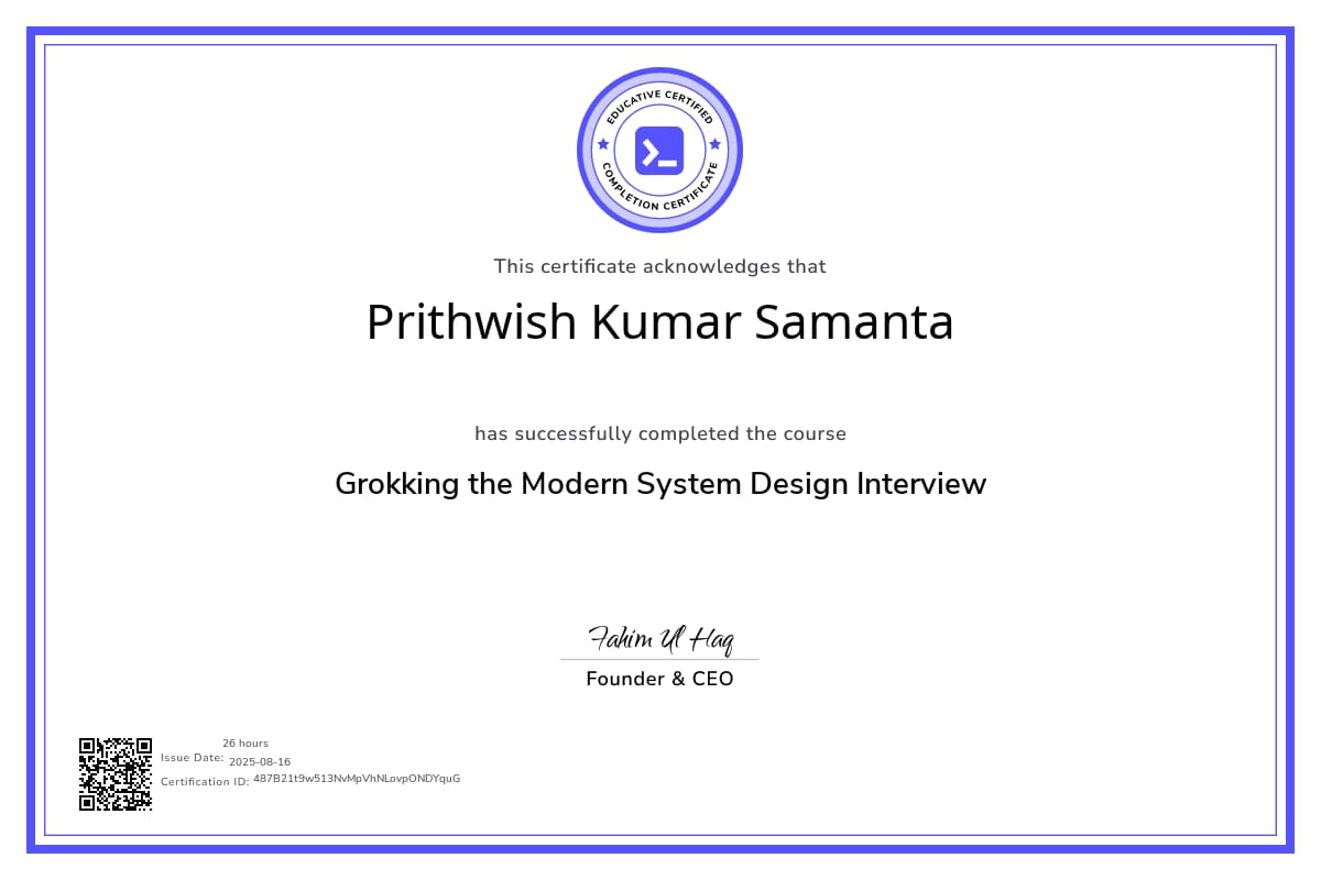 Course Certificate