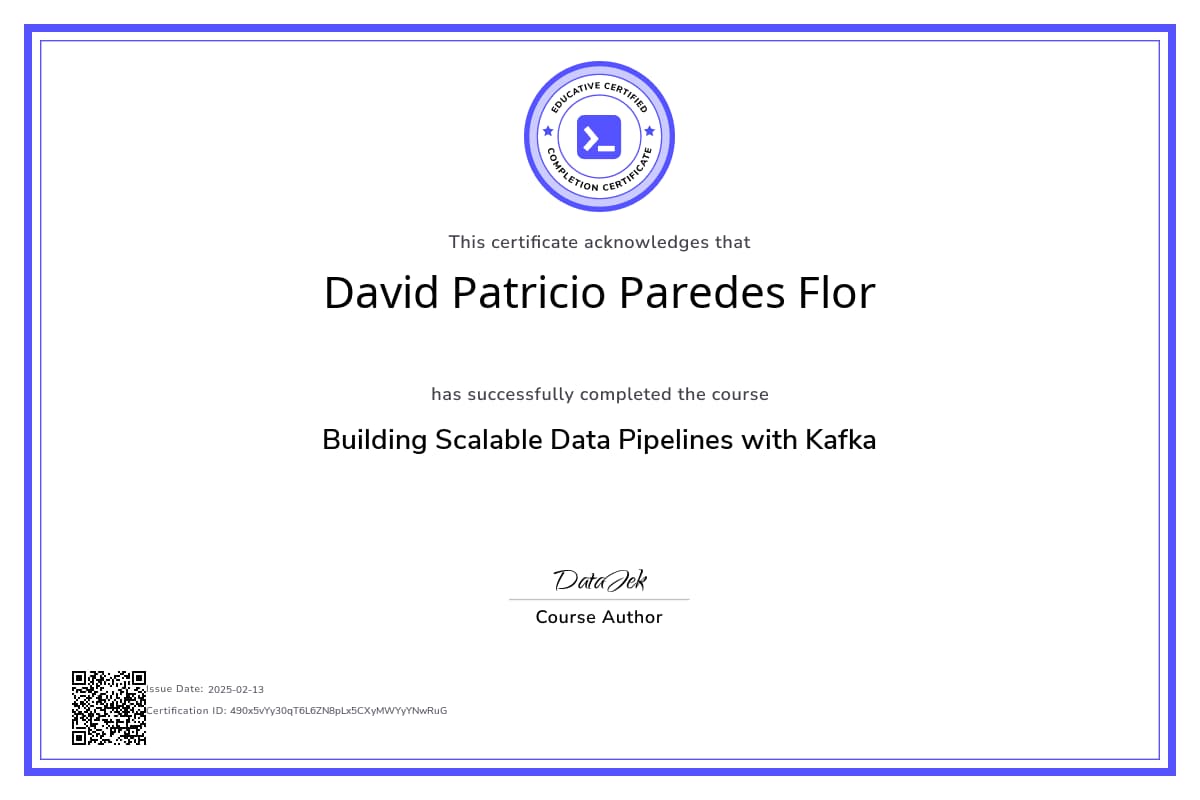 Course Certificate