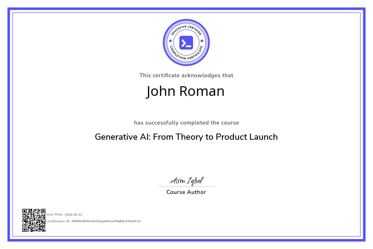 Course Certificate
