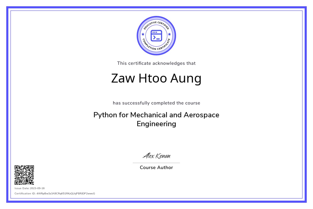 Course Certificate