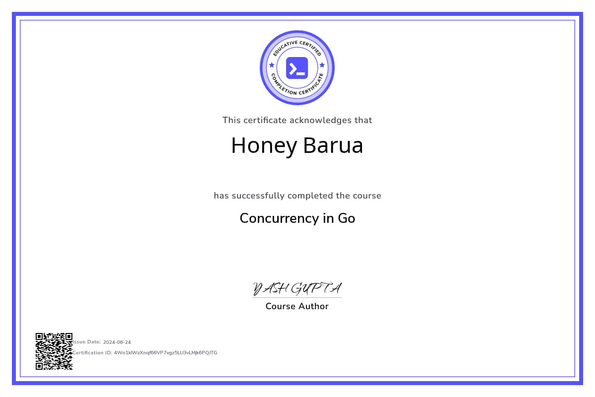 Course Certificate