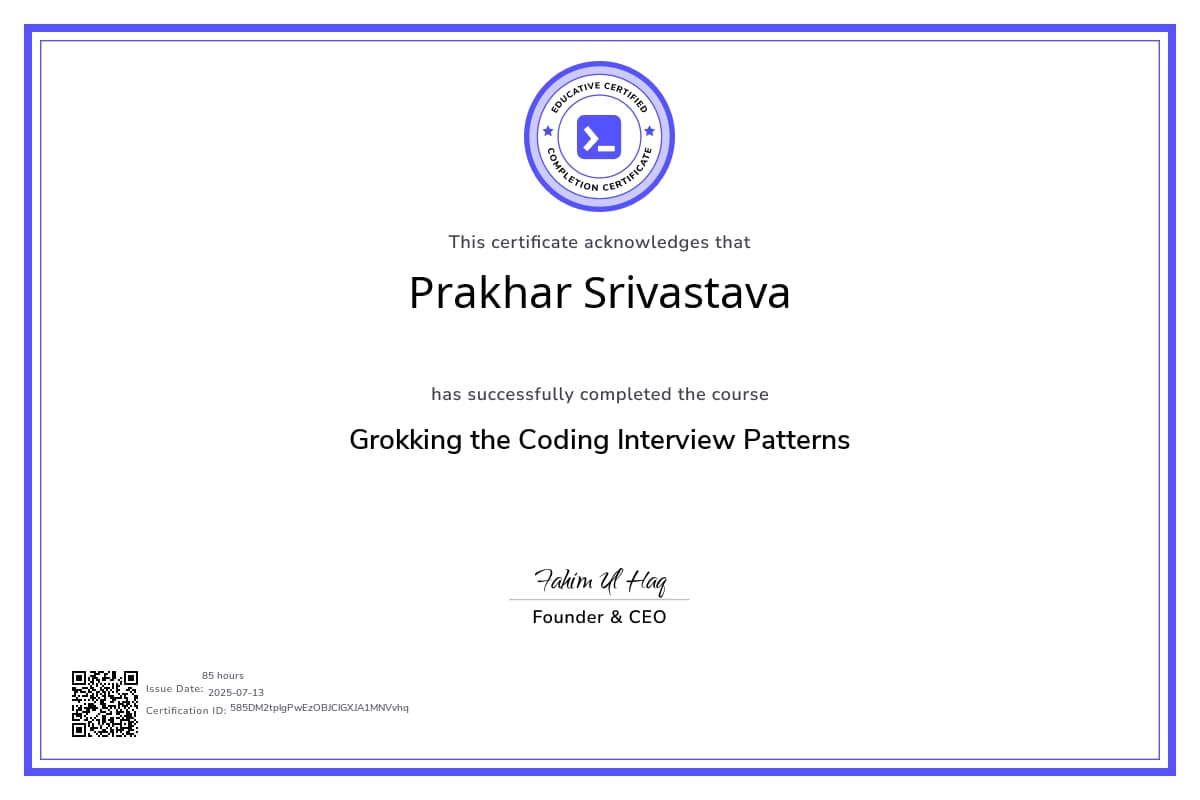 Course Certificate