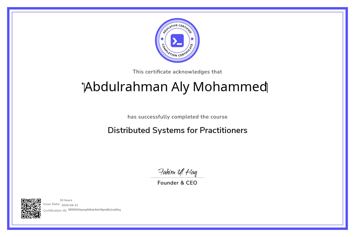 Course Certificate