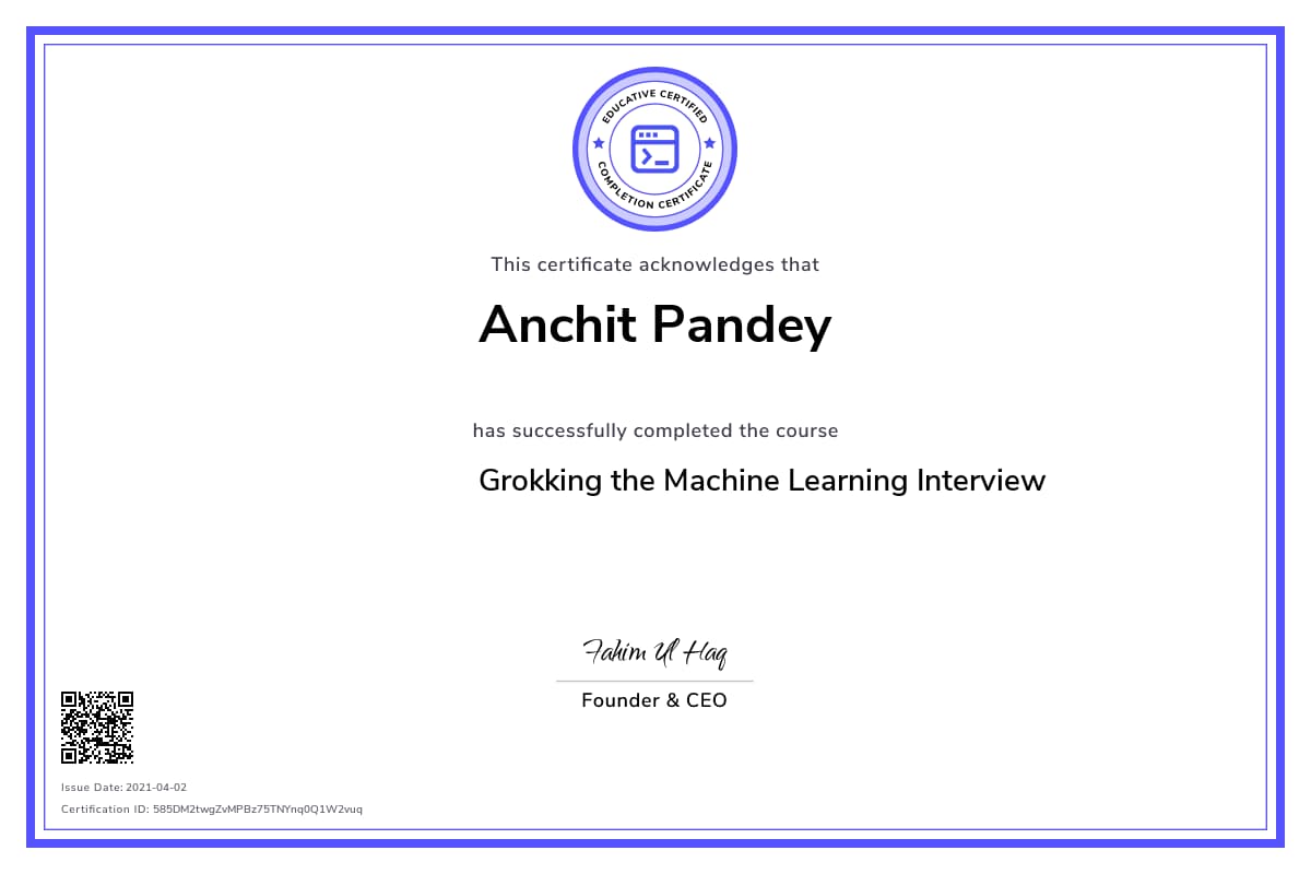 Personalized Path Certificate