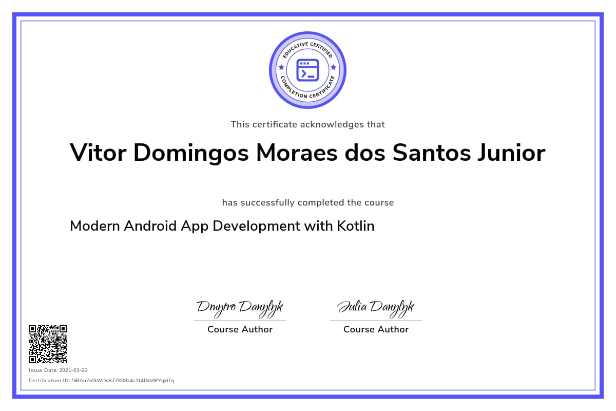 Personalized Path Certificate