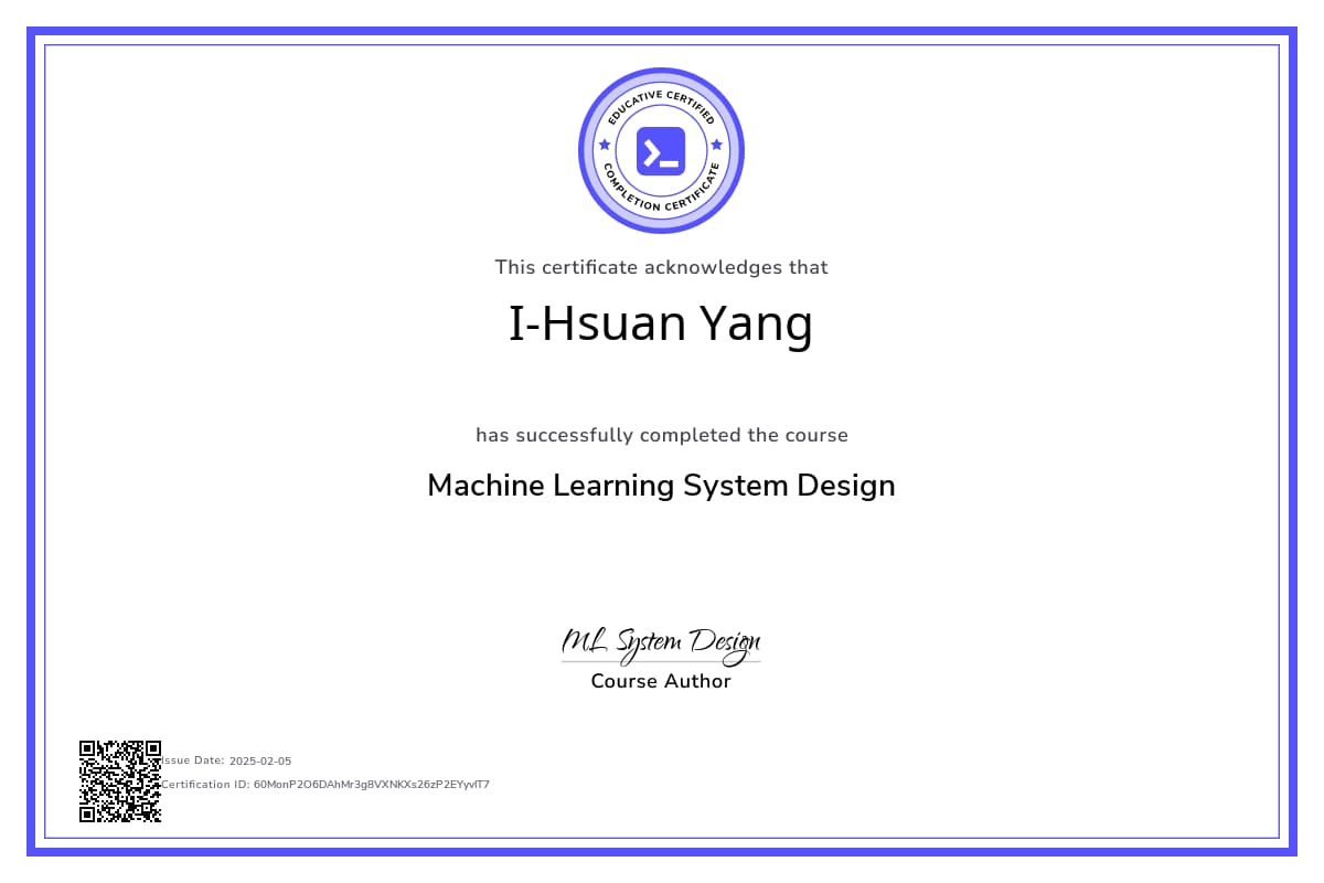 Course Certificate