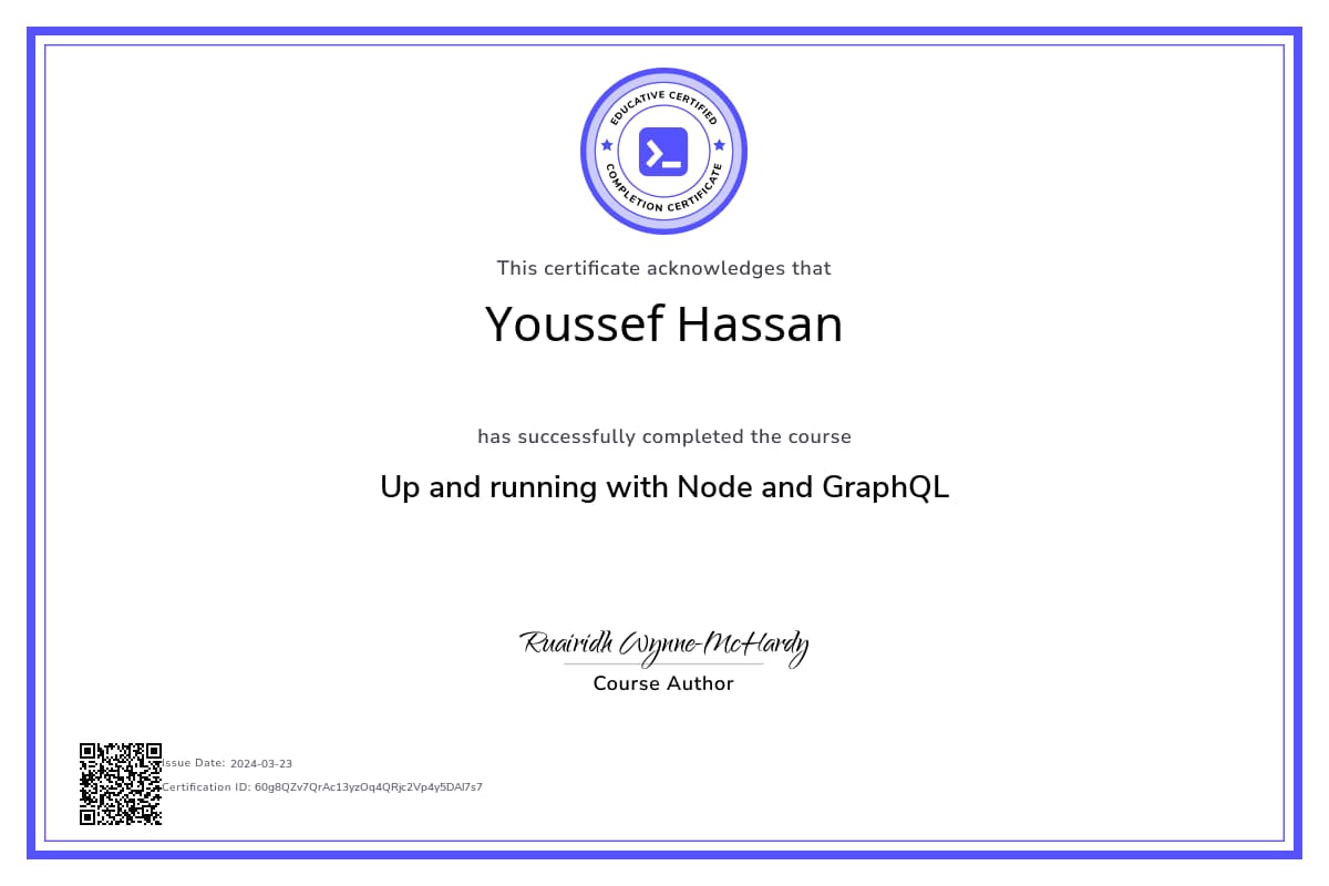 Personalized Path Certificate