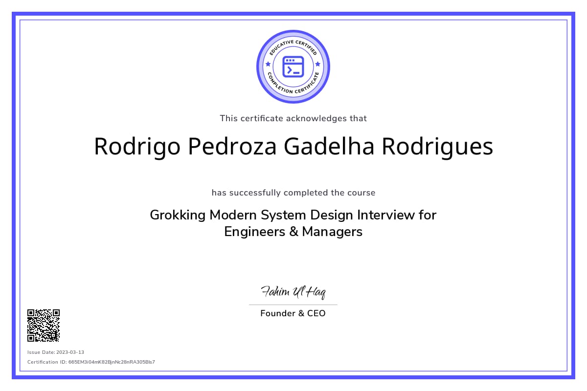 Course Certificate