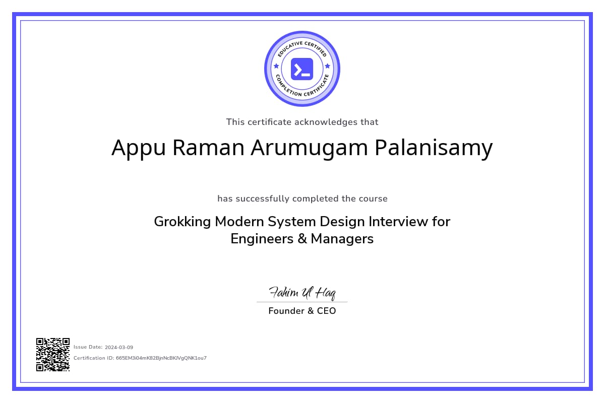 Course Certificate