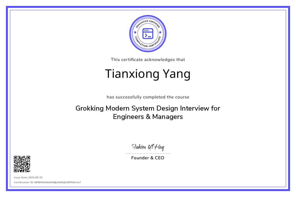 Course Certificate