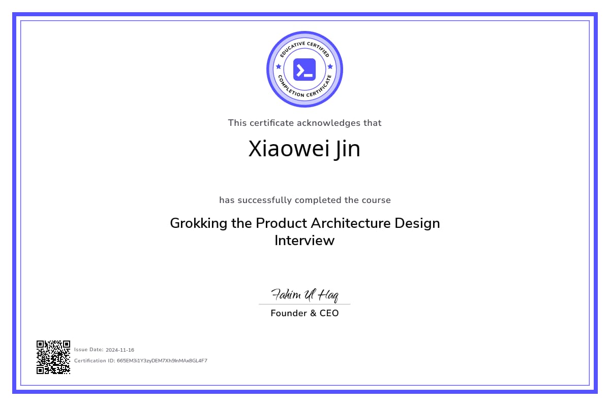 Course Certificate