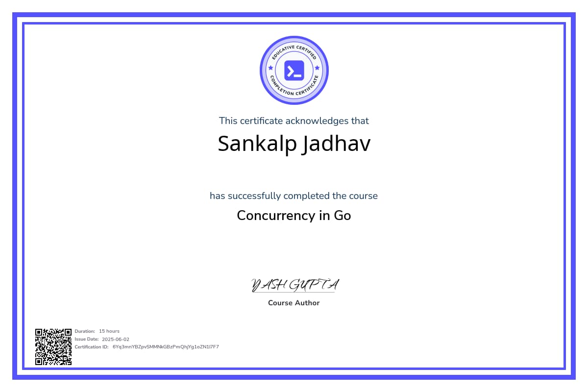 Course Certificate