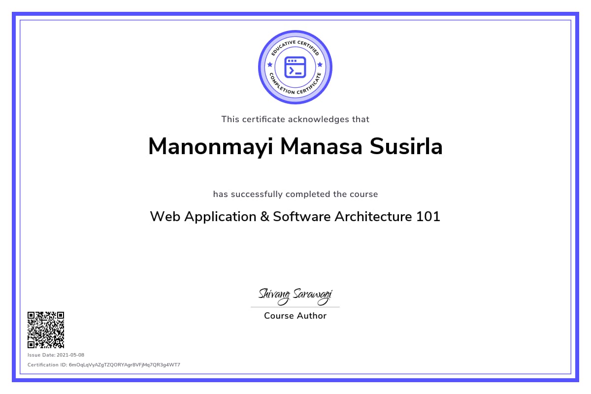Personalized Path Certificate